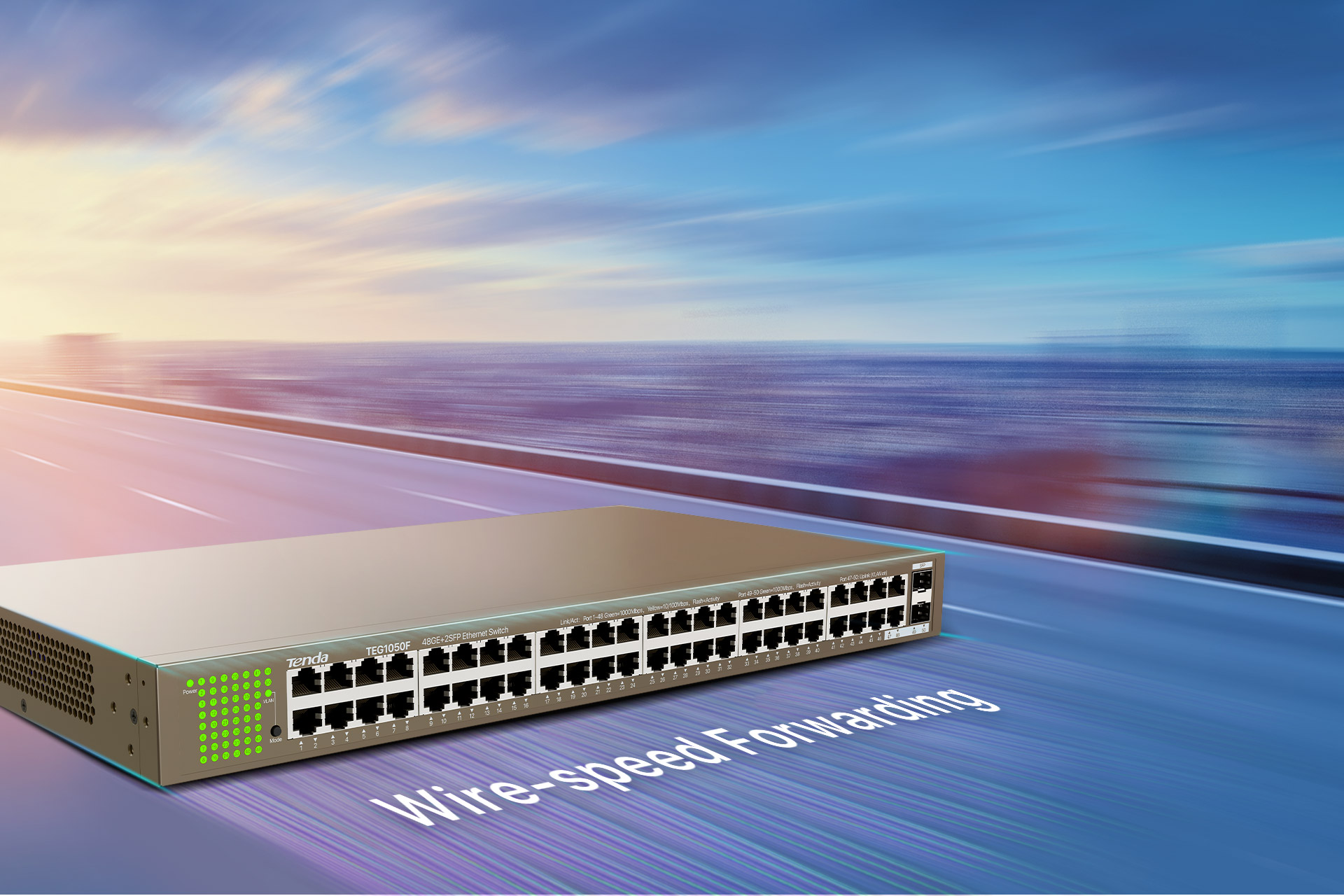 TEG1050F 48GE+2SFP Ethernet Switch